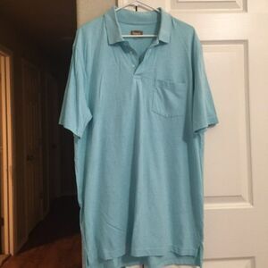 Men's The Foundry Oxford Style Shirt--Sky Blue--Size LT 